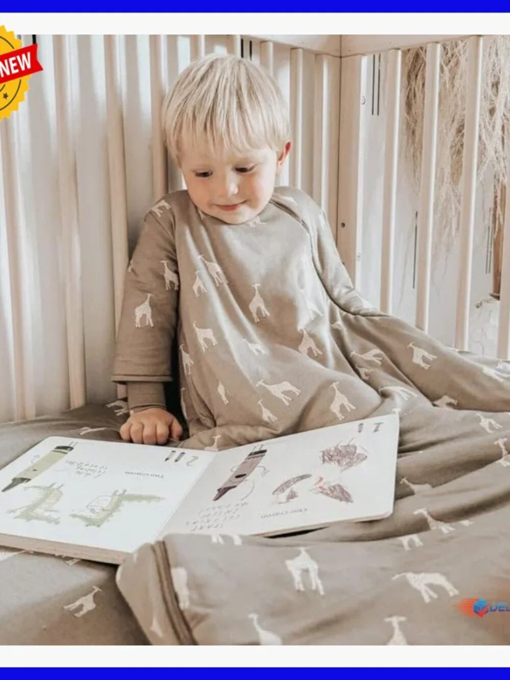 Long-Sleeve Sleep Sack for Babies, Wearable Blanket, Easy Diaper Changes, 18-24